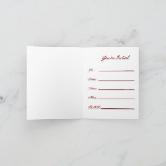 Baseball-Party Einladung (Innenseite)