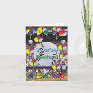 Baseball-Party Einladung