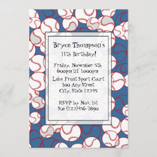 Baseball-Party Einladung