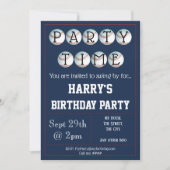 Baseball-Party Einladung bearbeitet (Vorderseite)