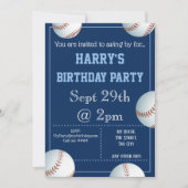 Baseball-Party Einladung bearbeitet (Vorderseite)