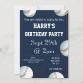 Baseball-Party Einladung bearbeitet (Vorderseite)