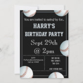 Baseball-Party Einladung bearbeitet (Vorderseite)