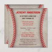 Baseball-Party Einladungen (Vorne/Hinten)