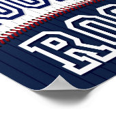 Baseball Party LOCKER ZIMMER Signieren Print Poster (Ecke)