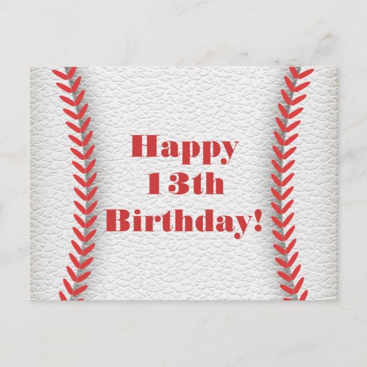 Baseball-Party-Postkarte Postkarte (Vorderseite)