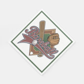 Baseball-Party Servietten (Ecke)
