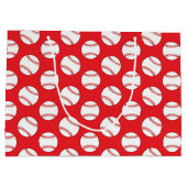 Baseball Party Sport große Geschenktasche Große Geschenktüte (Rückseite)