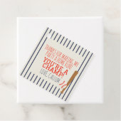 Baseball Party Square Gefälligkeitstags Geschenkanhänger (Beispiel)