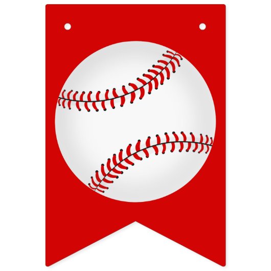 Baseball-Party Wimpelkette (Dritte Fahne)