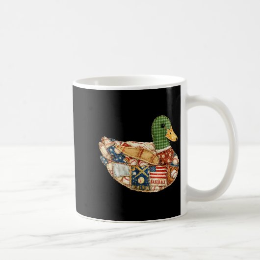 Baseball Patchwork-Moschuserpel Spieltag Kaffeetasse (Rechts)