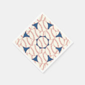 Baseball Pattern Blue Paper Party Napkins Serviette (Ecke)