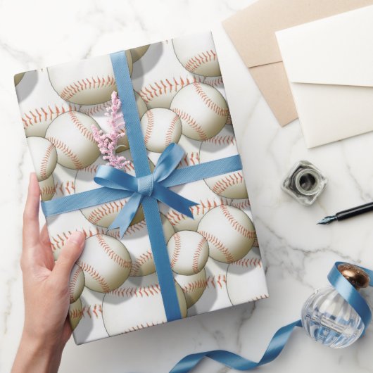 Baseball Pattern Jeden Anlaß Geschenkpapier (Schenken)