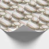 Baseball Pattern Jeden Anlaß Geschenkpapier (Ecke)