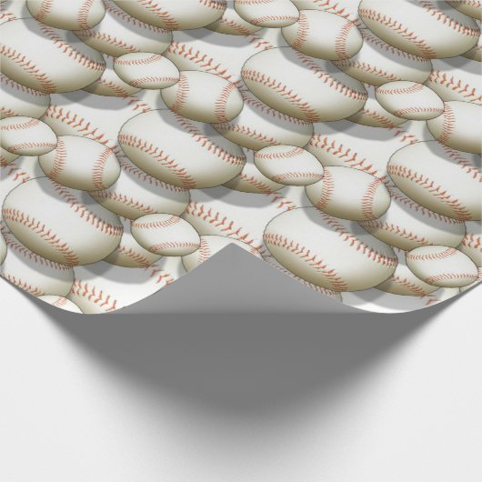 Baseball Pattern Jeden Anlaß Geschenkpapier (Ecke)