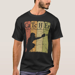 Baseball Periodensystem Elemente Nerd Baseball Kat T-Shirt