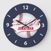 Baseball personalisieren große wanduhr (Vorderseite)