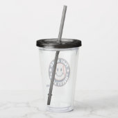 Baseball Personalisiert Acrylic Tumbler Acryltrinkbecher (Rückseite)