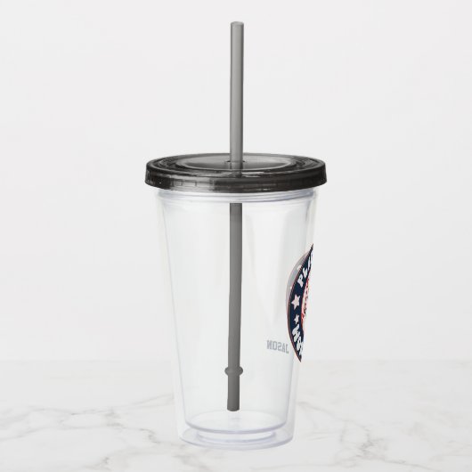 Baseball Personalisiert Acrylic Tumbler Acryltrinkbecher (Rechts)