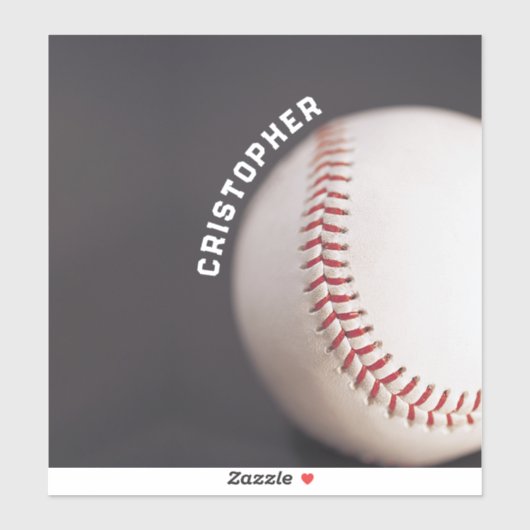 Baseball Personalisiert Aufkleber (Blatt)
