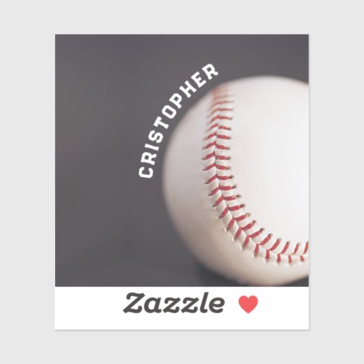 Baseball Personalisiert Aufkleber (Blatt)