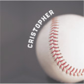 Baseball Personalisiert Aufkleber (Vorderseite)