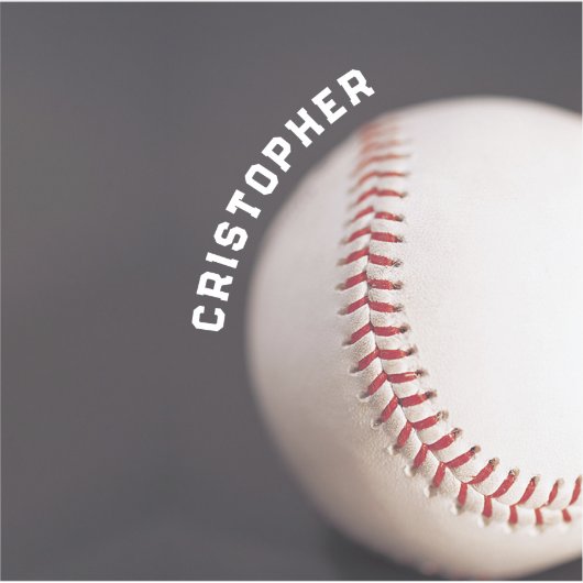 Baseball Personalisiert Aufkleber (Vorderseite)