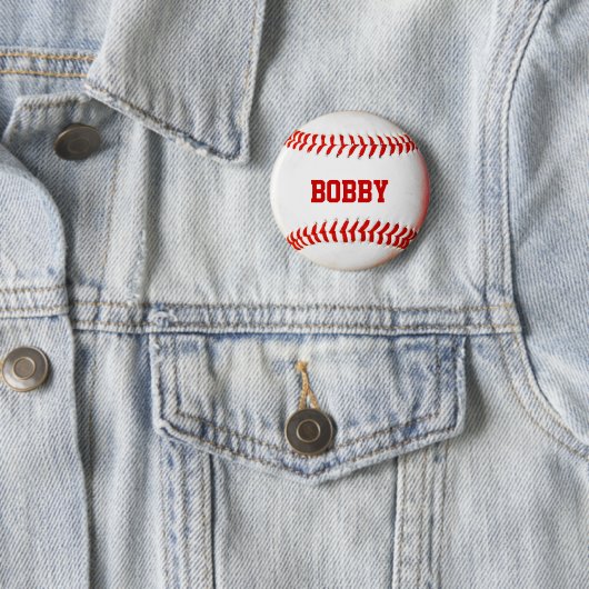 Baseball Personalisiert Button (Beispiel)