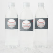 Baseball Personalisiert Geburtstag Wasserflaschenetikett (Flaschen)