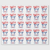 Baseball-Personalisiert-Geschenk Geschenkpapier (Flach)