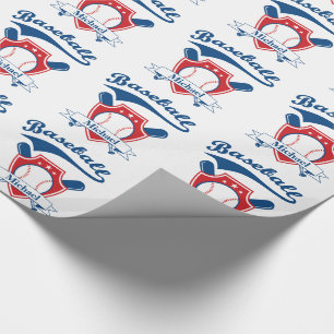 Baseball-Personalisiert-Geschenk Geschenkpapier