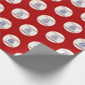 Baseball Personalisiert Geschenkpapier (Ecke)