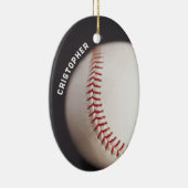 Baseball Personalisiert Keramik Ornament (Rechts)