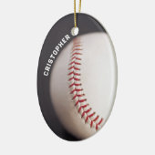 Baseball Personalisiert Keramik Ornament (Links)