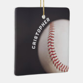Baseball Personalisiert Keramikornament (Rechts)