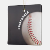Baseball Personalisiert Keramikornament (Links)