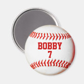 Baseball Personalisiert Magnet (Vorderseite/Rückseite)