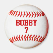 Baseball Personalisiert Magnet (Vorne)