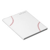 Baseball Personalisiert Notepad Notizblock (angewinkelt)