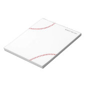 Baseball Personalisiert Notepad Notizblock (Rotiert)