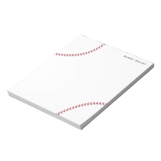 Baseball Personalisiert Notepad Notizblock (Rotiert)
