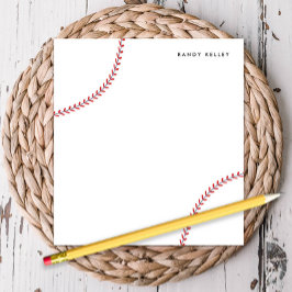 Baseball Personalisiert Notepad Notizblock