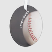 Baseball Personalisiert Ornament (Vorderseite)