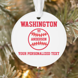 Baseball Personalisiert Ornament