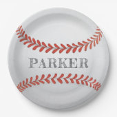 Baseball Personalisiert Pappteller (Vorderseite)