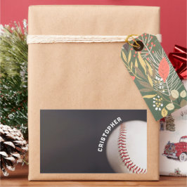 Baseball Personalisiert Rechteckiger Aufkleber