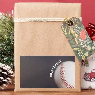 Baseball Personalisiert Rechteckiger Aufkleber