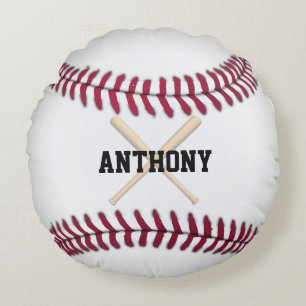 Baseball Personalisiert Rundes Kissen
