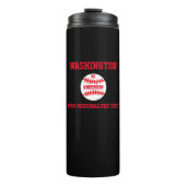 Baseball Personalisiert Thermosbecher (Vorderseite)