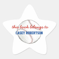 Baseball personalisierte Buchzeichen für Kinder -